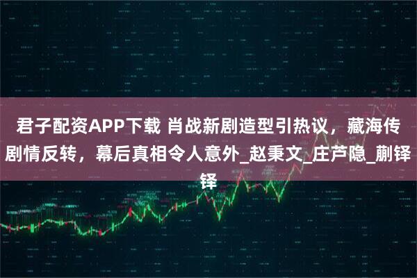 君子配资APP下载 肖战新剧造型引热议，藏海传剧情反转，幕后真相令人意外_赵秉文_庄芦隐_蒯铎