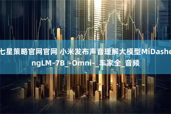 七星策略官网官网 小米发布声音理解大模型MiDashengLM-7B_-Omni-_车家全_音频